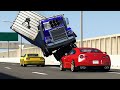 ЖЕСТКИЕ АВАРИИ ГРУЗОВИКОВ в Бименджи Драйв | Truck Crashes BeamNG Drive