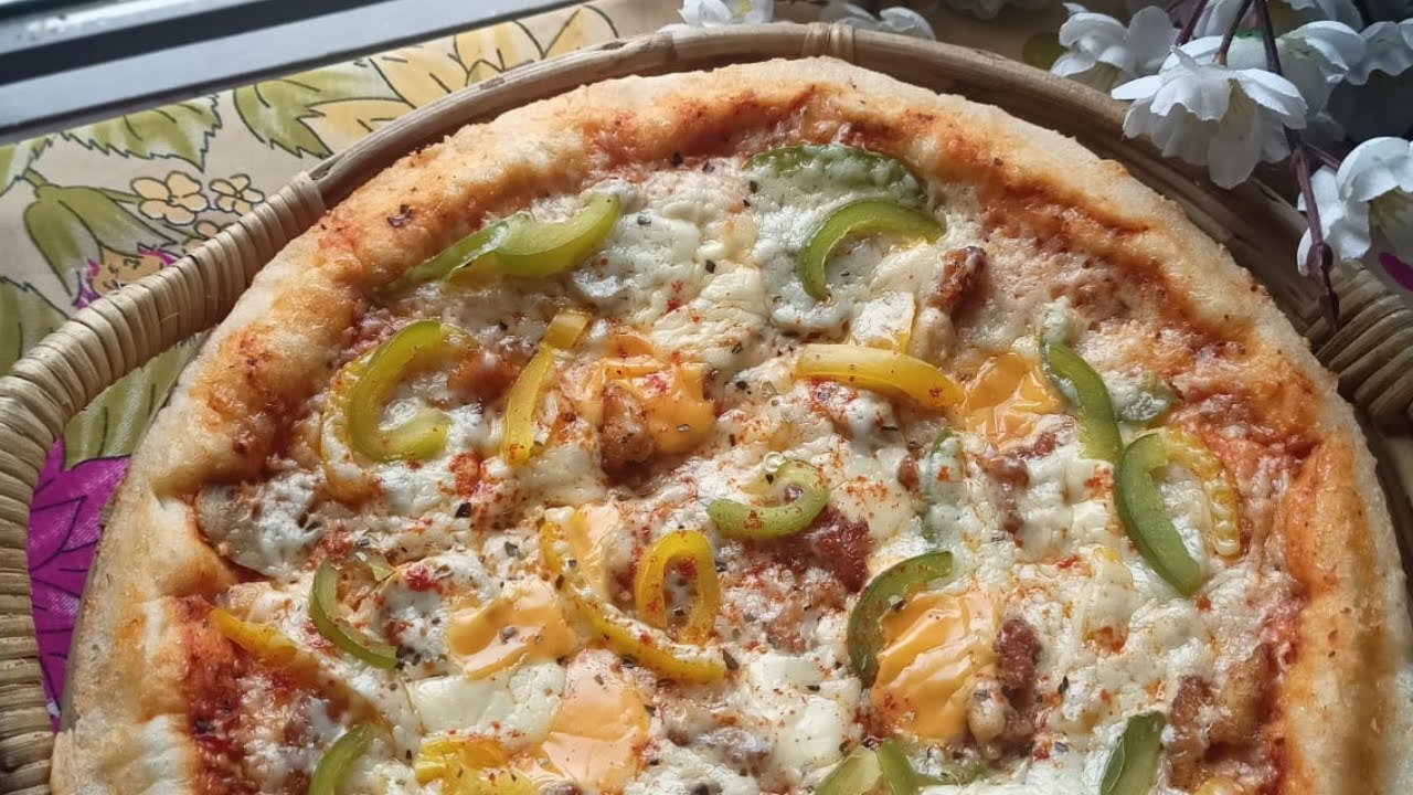 চুলায় তৈরি পিজ্জা রেসিপিEasy Pizza RecipePizza without ovenPizza