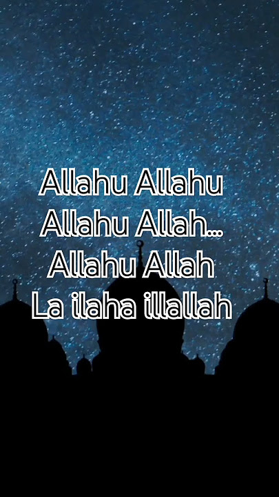 ALLAHU ALLAHU ALLAHU ALLAH ALLAHU ALLAH LA ILAHA ILLALLAH #sholawat #zikir #allahuallah #shortsfeed