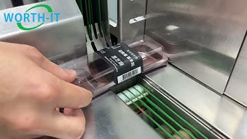 Baking Cake box high speed auto label wrapper sleeve banding machine