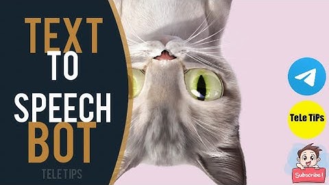 How To Use Telegram Text To Speech Bot | Latest Full Tutorial