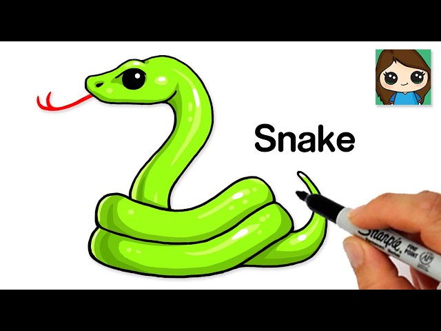 drawing of snake – Line art illustrations