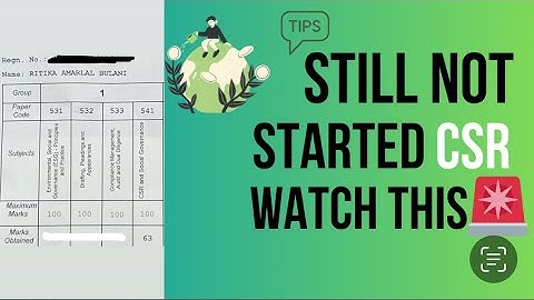 Still not started CSR? I’ll tell you how i scored exemption.