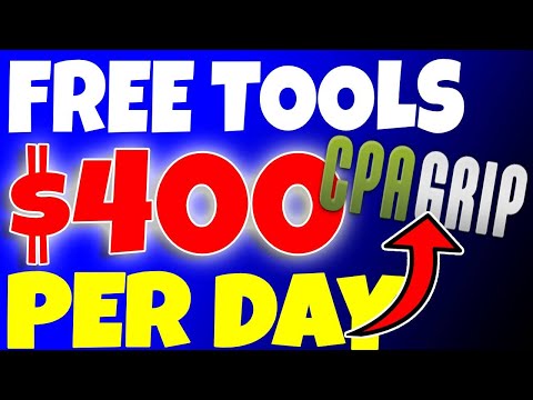 Cpagrip Tutorial: $400/DAY With Cpa grip Affiliate Marketing 2021 For Beginners (USING FREE TOOLS)