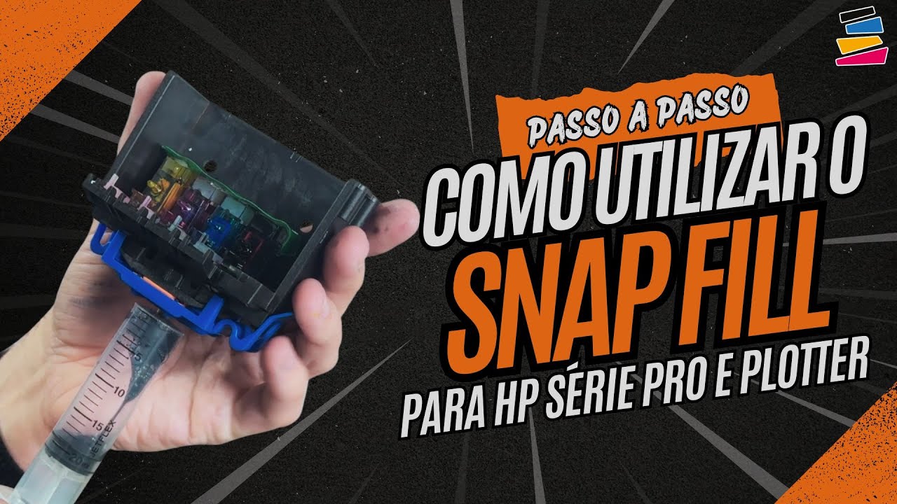 Como Utilizar Corretamente o Snap Fill para Cabeça de Impressão HP Série PRO e Plotter