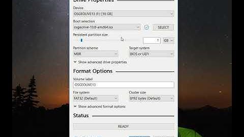 Create bootable USB with persistent partition for Linux distributions
