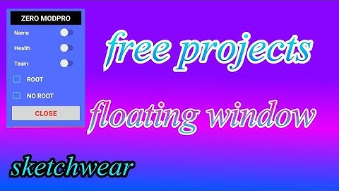 free projects floating window in sketchwear I zero modpro