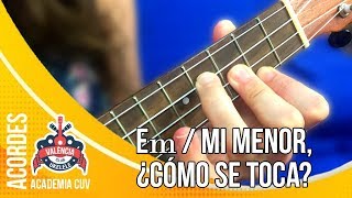 Cómo tocar el acorde Em / Mi menor - Club Ukelele Valencia