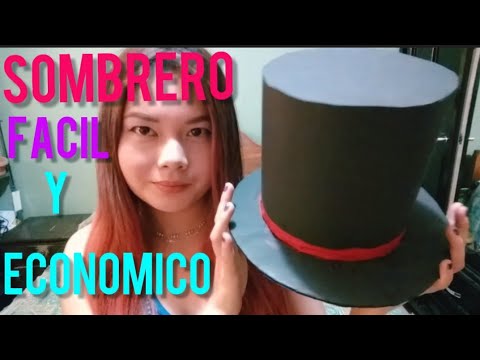 farmacéutico collar triste SOMBRERO 🎩 COMO HACER UN SOMBRERO DE CARTULINA , SOMBRERO DE CARTULINA  PASO A PASO - YouTube