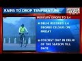 Delhi's coldest season, temperature degree