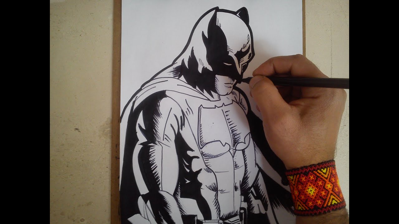 como dibujar a Batman de batman vs superman / how to draw batman vs  superman batman - YouTube