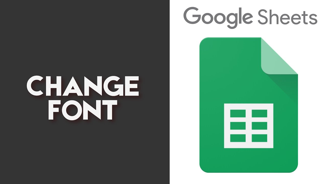 How to Change Font in Google Sheets - YouTube