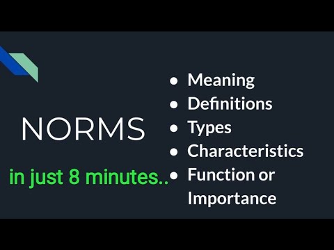 Norms-Its meaning, definitions, types, characteristics & function or importance.[Sociology]
