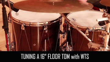 Tuning a 16" floor tom with WTS