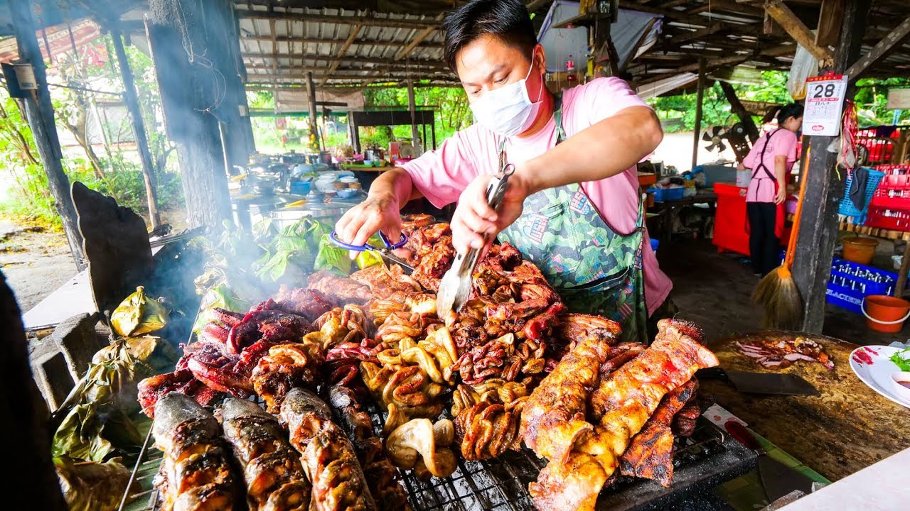 Thai Street Food – EXTREME BBQ MEAT TOUR in Chiang Mai, Northern Thailand | Thai Sausage and Laap! | siam restaurantข้อมูลที่เกี่ยวข้องที่สมบูรณ์ที่สุด