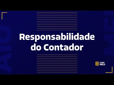 Vídeo: Responsabilidades Do Contador-chefe