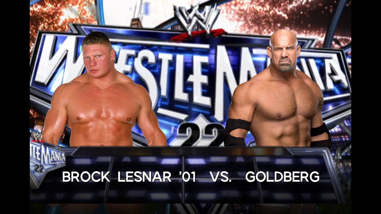 Goldberg vs Brock Lesnar, WrestleMania full match 4K UHD 60FPS - YouTube