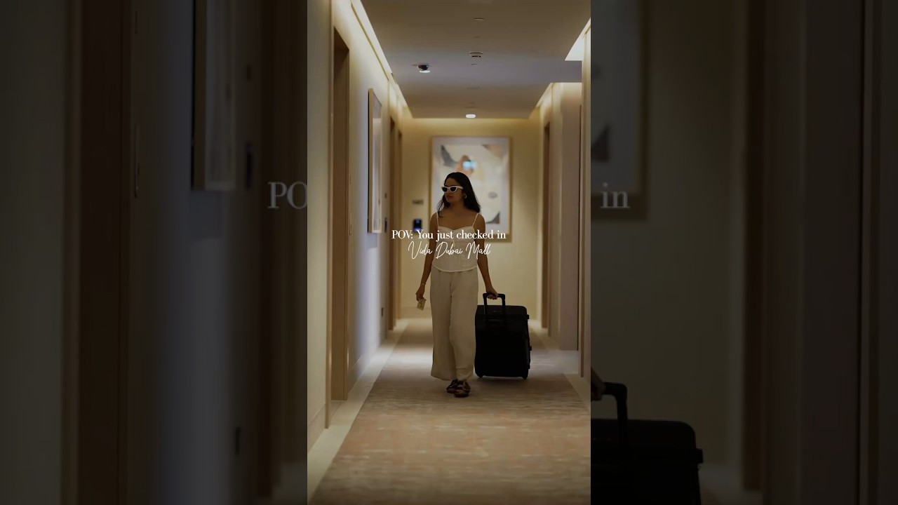 Checked in and chilling at Vida Dubai Mall. 