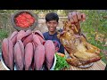 Roasted Chicken Using banana flower