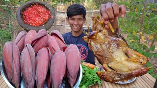 Roasted Chicken Using banana flower