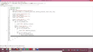 Membuat Program Menggunakan Bahasa C Untuk Melakukan Operasi Penjumlahan Matriks (Array)