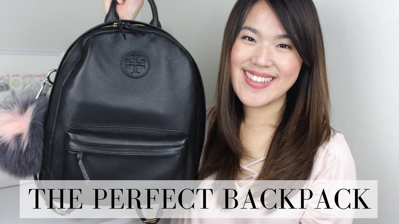 THE PERFECT BACKPACK  TORY BURCH LEATHER BACKPACK 
