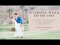 5 Things to Do the Week of Your Wedding