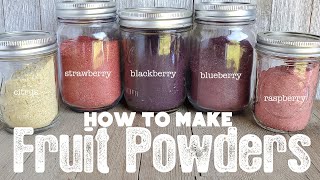 How to Make and Use Fruit Powders | Dehydrating Blueberries | The Purposeful Pantry