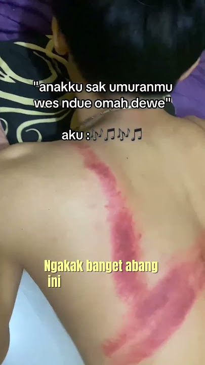 ngerok sih ngerok masa hasilnya begitu #kerokan #kutang #masukangin