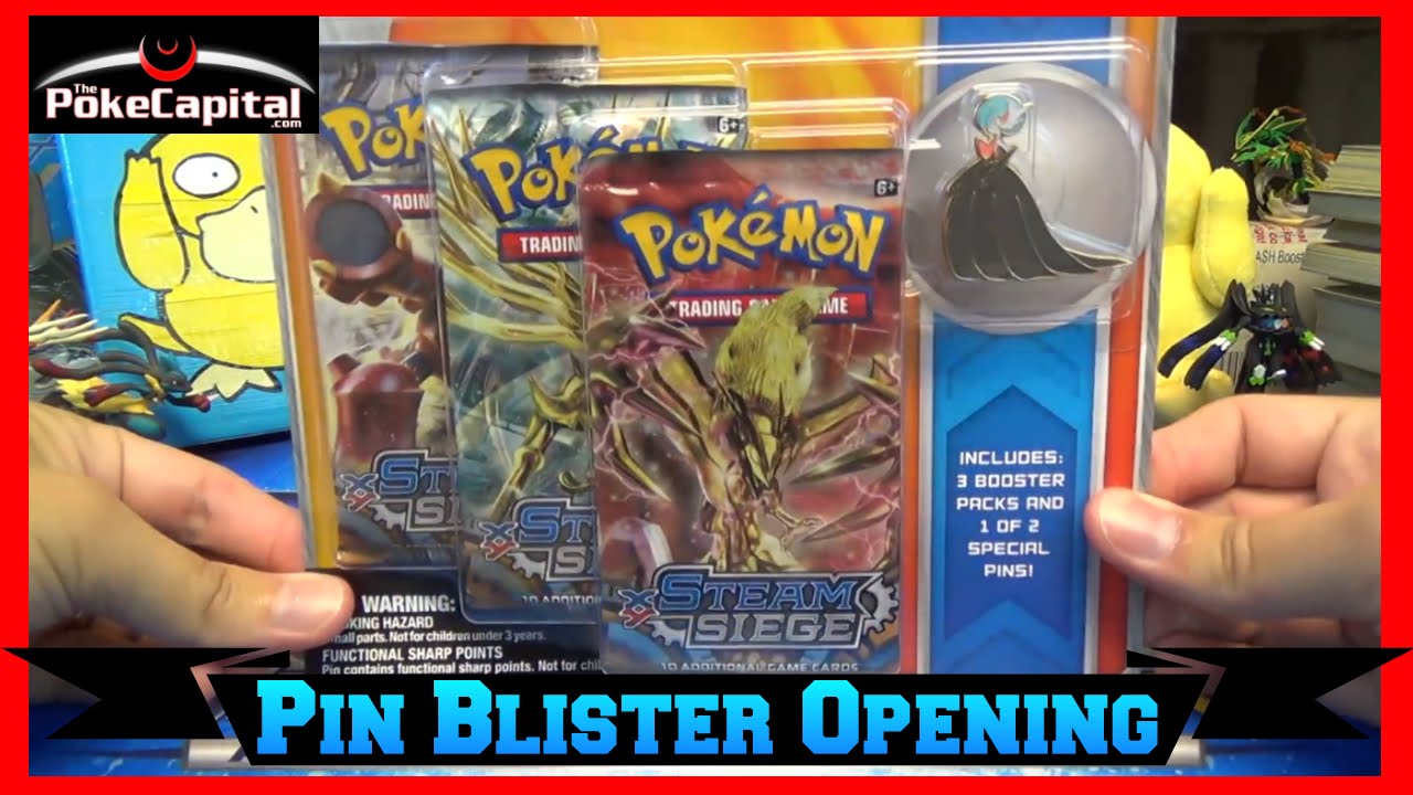 Code Card - Steam Siege Collectible Pin 3 Pack Blister [Shiny Mega Gardevoir]  - XY - Steam Siege - Pokemon