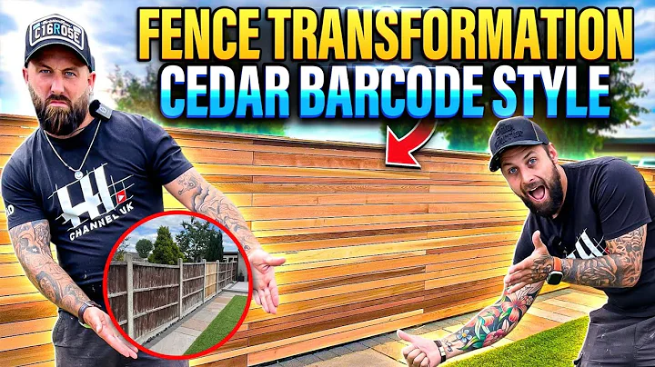 Installing a Cedar Slatted Horizontal Fence | Barcode Style