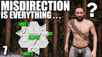 I USED MISDIRECTION TO SURVIVE A 150+ ROCKET RAID | Solo Rust