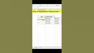 #howto copy/paste in filtered cells #exceltutorial#reels #short#shortsvideo #shortsvideo #subscribe