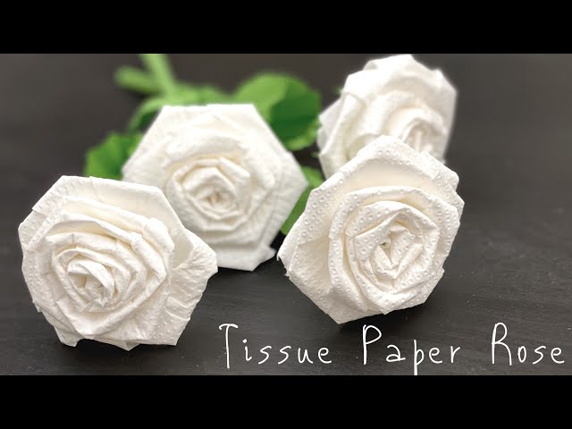 Tissue Paper Flowers, Very Easy Paper Rose Flower, ROSE FLOWERS, Paper  Craft