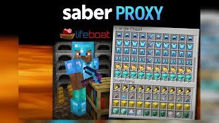 INSANE Base Raiding on Lifeboat Survival! | Using Saber Proxy (Minecraft) 🔥