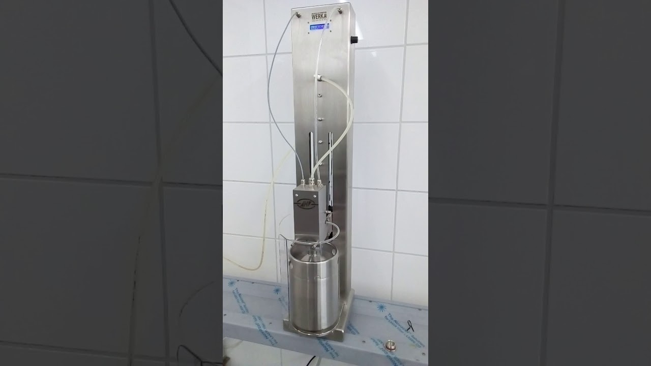 Fillmatic S füllt 5l Fass Schaumfrei