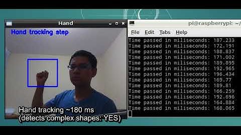 Robust hand detection and tracking on a Raspberry Pi 3