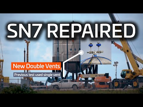 SpaceX Boca Chica - Starship SN7 Repaired & Superheavy Launch Pad Construction