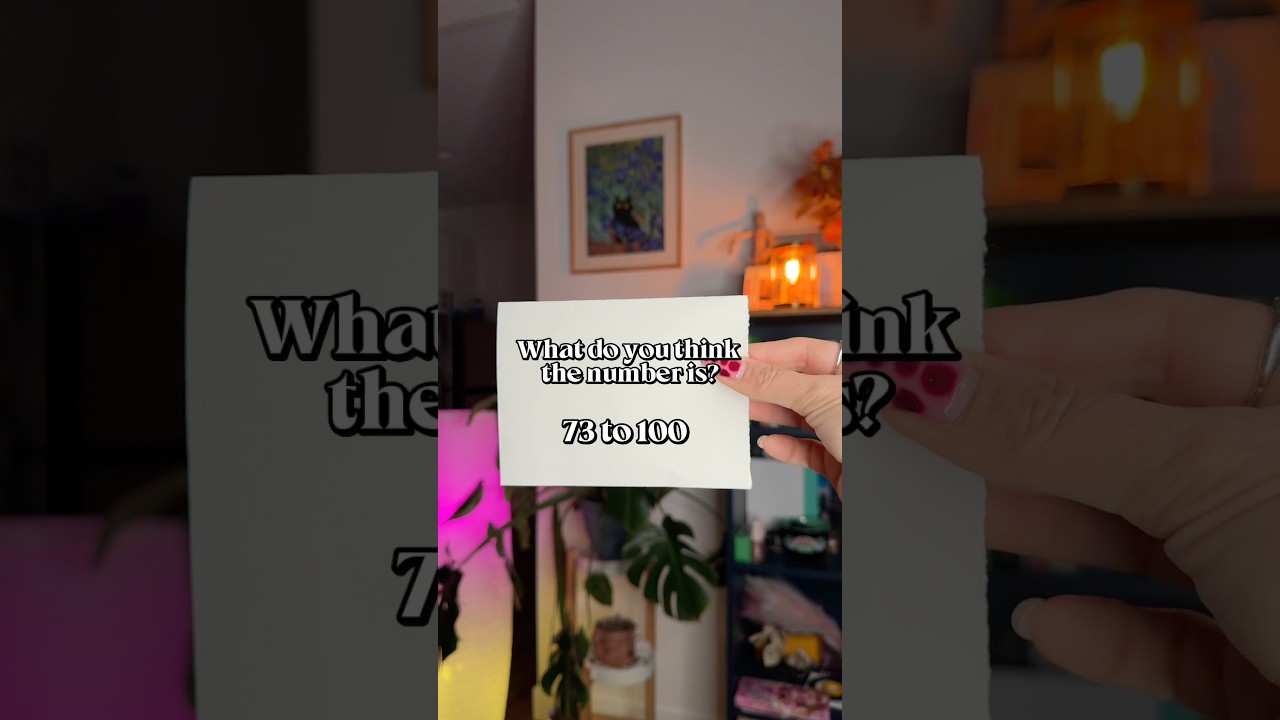 Test your intuition ✨ Guess the number I wrote 🍀 