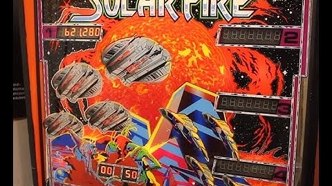 1981 Williams SOLAR FIRE pinball machine