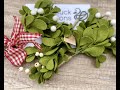 How to make christmas felt mistletoe