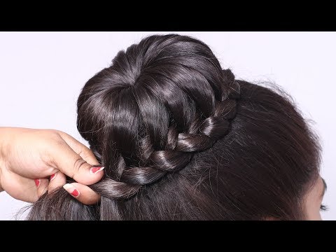 bun-hairstyle-for-modern-girls-for-party/wedding/functions-||-bridal-hairstyles-for-relatives
