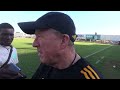 Coach McClaren prior to 2nd game vs Trinidad and Tobago