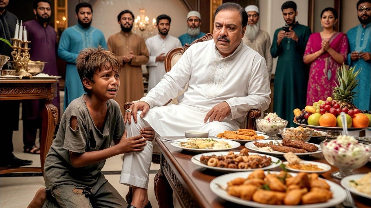 এক প্লেট ইফতারের জন্য কোটিপতির পায়ে ধরল শিশুটি! বিনিময়ে যা জুটল।