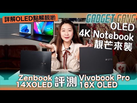 【OLED 4K Notebook】買OLED芒要睇HDR TrueBlack認證！ASUS Vivobook Pro 16X OLED、Zenbook 14X OLED開箱評測