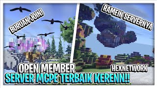 WOW! 4 SERVER MCPE 1.17 TERBAIK DI INDONESIA | OPEN MEMBER SERVER MCPE TANPA SYARAT | MINECRAFT