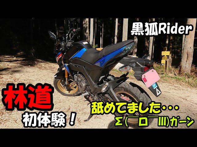 Motoblog] Riding a Kawasaki Z125PRO on a forest road to see a