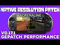 Gepatch v0171  native resolution adrenaline psp games on ps vita