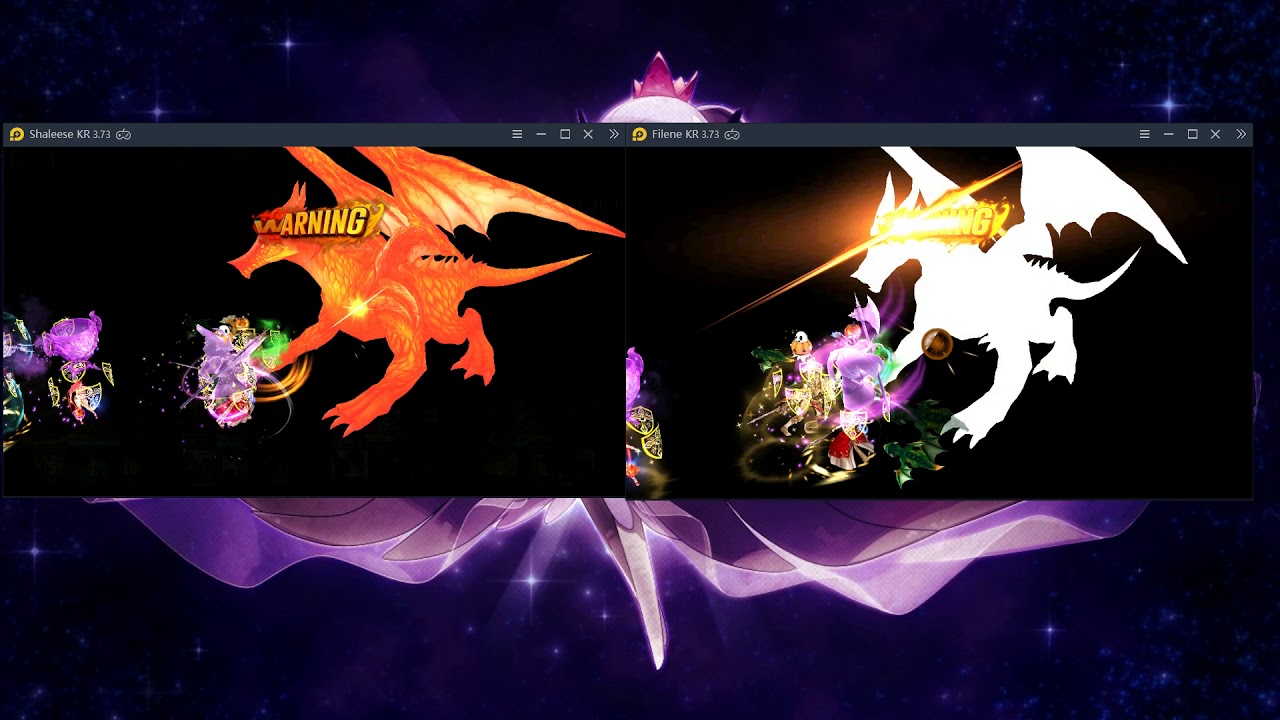 Official King's Raid APK Release for AOS - Side by Side comparison.