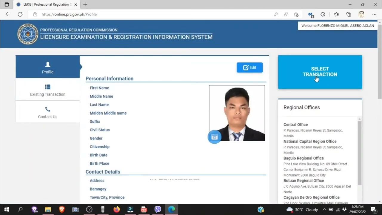 PRC Online Application for Board Exams (Repeater) YouTube